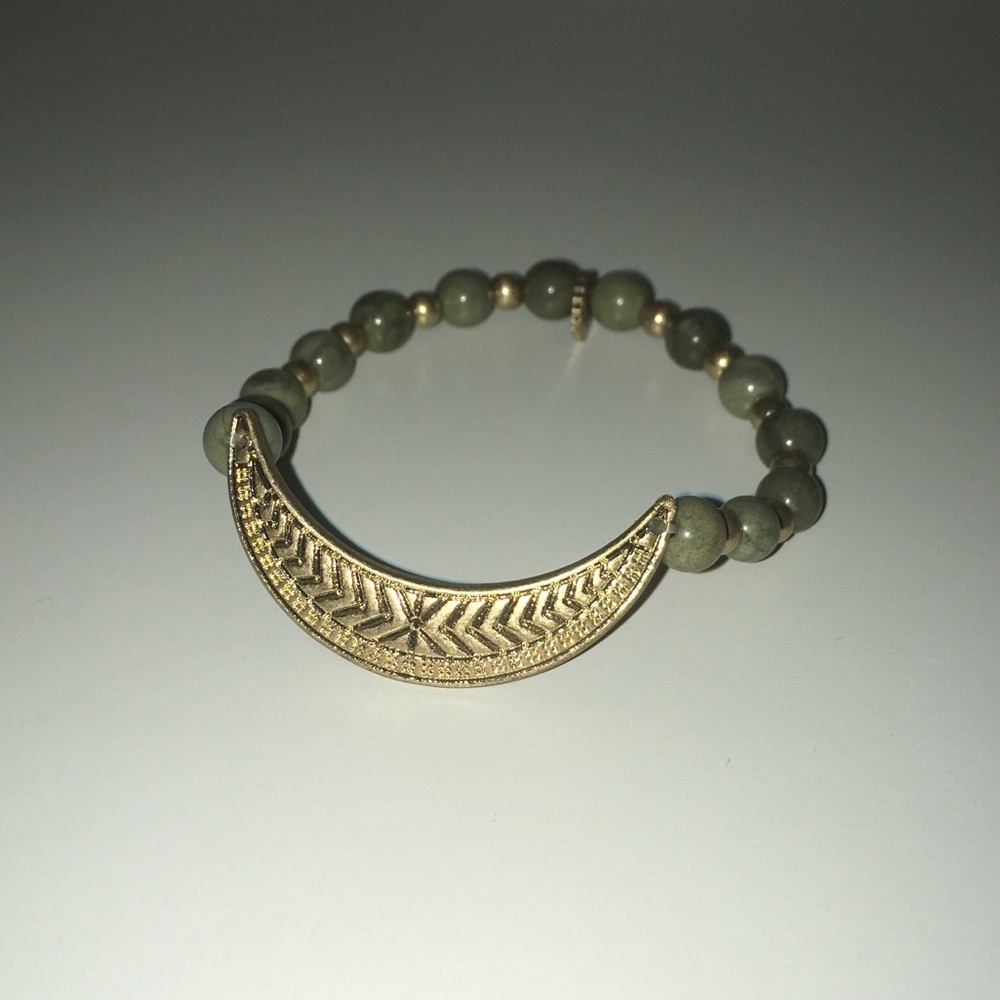 Marlyn Schiff Half Moon Beaded Bracelet